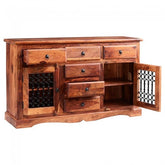 Takat Metal Jali Natural 2 Doors 6 Drawers Sideboard Large